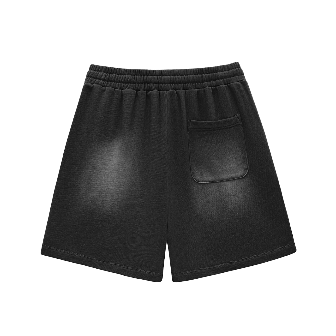 The Virgin Mary Sun Fade Raw Edge Cotton Shorts