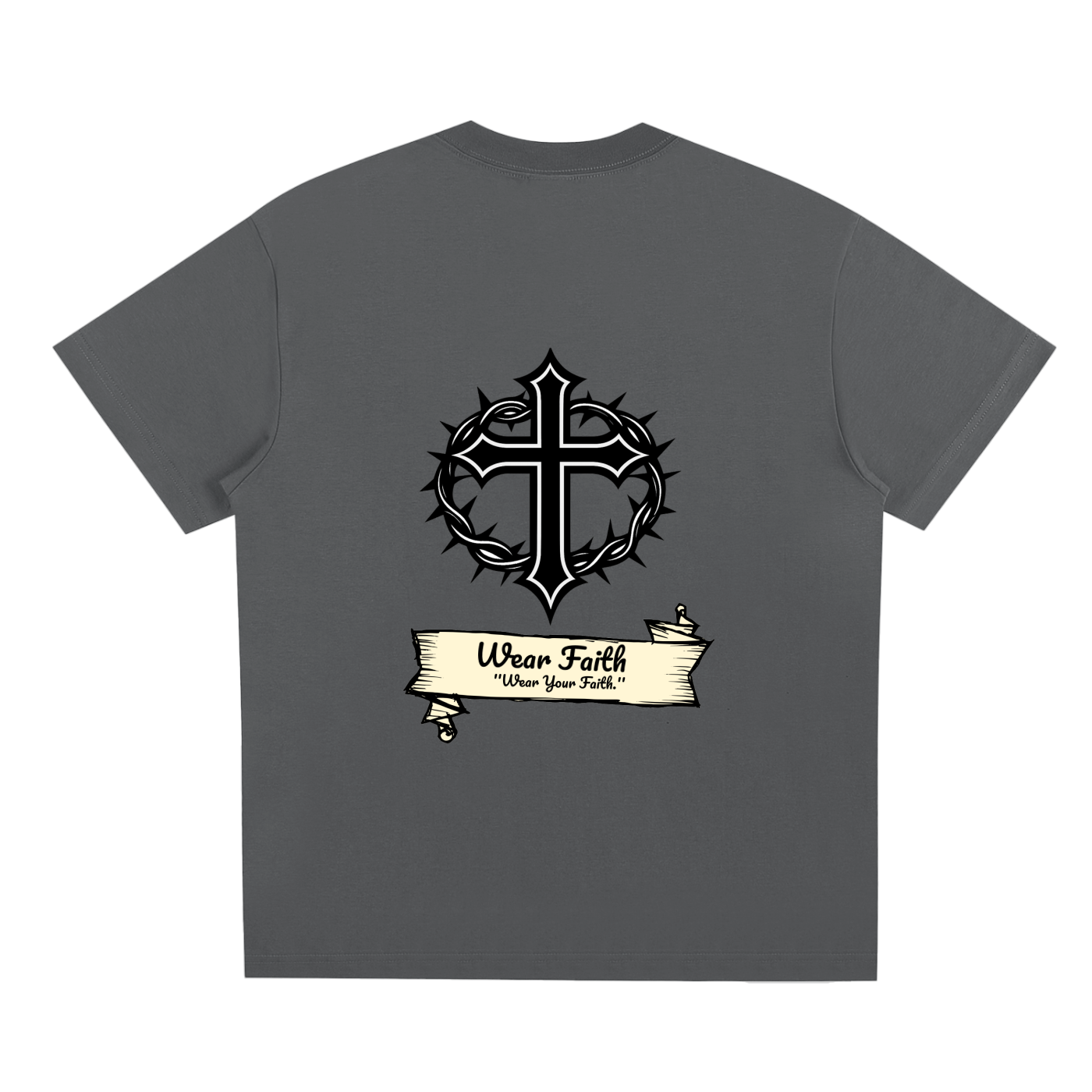 Wear Faith thorn & cross Quick-Dry Cooling T-shirt
