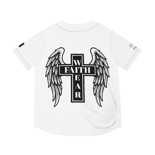 “Wear Faith” Angel wing baseball jersey